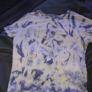 Blue and White tie dye shirt